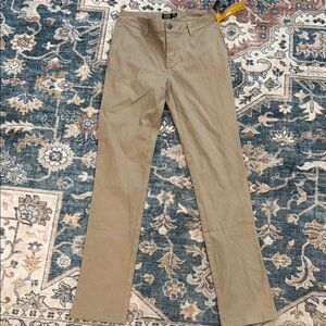 Lee Uniforms 3  Original Skinny Leg Juniors Khaki Tan Pants
